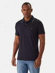 Guess Polo M6RP66 J1314 Granatowy Regular Fit. Niebieskie koszulki polo Guess, m, z aplikacjami, z syntetyku, bez kołnierzyka, bez ramiączek. Za 269.99 zł.
