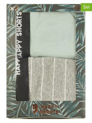 Happy Shorts Bokserki (2 pary) w kolorze jasnozielonym i szarym rozmiar: L. Szare bokserki Happy Shorts, l, bez wzorów. Za 41.49 zł.