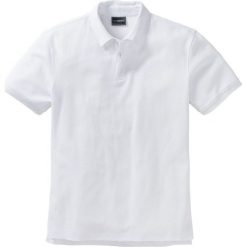 Shirt polo Regular Fit bonprix biały. Białe koszulki polo marki bonprix, polo. Za 59.99 zł.