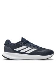 Adidas Sneakersy Runfalcon 5 IE8809 Granatowy. Niebieskie buty sportowe casual Adidas, bez wzorów, z materiału, bez zapięcia. Za 199.99 zł.
