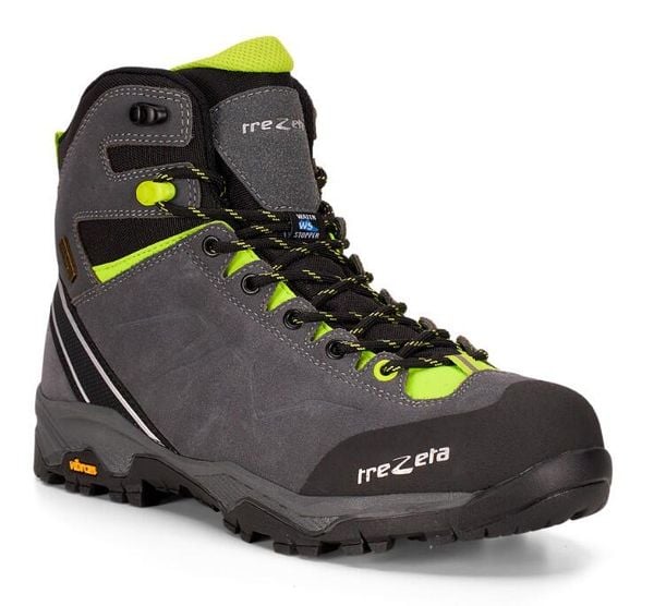 Buty trekkingowe Trezeta Drift waterproof. Szare buty turystyczne TREZETA, bez wzorów, z materiału, bez zapięcia, trekkingowe. Za 569.90 zł.
