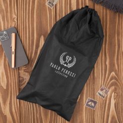 Saszetka męska skórzana czarna na pas Paolo Peruzzi AL-11-BL. Czarne torby na ramię bez wzorów, z materiału, bez dodatków. Za 169.00 zł.