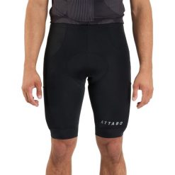 Spodenki rowerowe męskie ATTABO Kiro. Czarne krótkie spodenki sportowe ATTABO, l, bez wzorów, z elastanu. Za 99.99 zł.