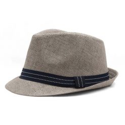 Kapelusz Męski, Szary Trilby, Letni z Paskiem, Przewiewny -Pako Jeans. Szare kapelusze Pako Jeans, bez wzorów, z jeansu, klasyczne. Za 55.00 zł.