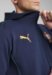 Męska rozpinana kurtka z kapturem Portugalia Casuals PUMA. Niebieskie kurtki Puma, m, bez wzorów, bez kaptura. Za 226.77 zł.