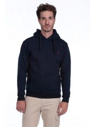 The Time of Bocha Bluza w kolorze granatowym rozmiar: XXL. Niebieskie bluzy The Time of Bocha, xxl, bez wzorów, z bawełny, z kapturem. Za 126.99 zł.