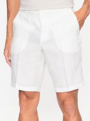 United Colors Of Benetton Szorty materiałowe 4AGH59548 Écru Regular Fit. Szorty United Colors Of Benetton, m, bez wzorów, ze lnu. Za 189.99 zł.