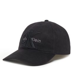 Czapka z daszkiem Calvin Klein. Czarne czapki z daszkiem CALVIN KLEIN, bez wzorów. Za 129.99 zł.