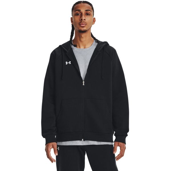 Bluza z kapturem Under Armour UA Rival Fleece FZ, Mężczyźni. Białe bluzy Under Armour, m, bez wzorów, z kapturem. Za 385.00 zł.