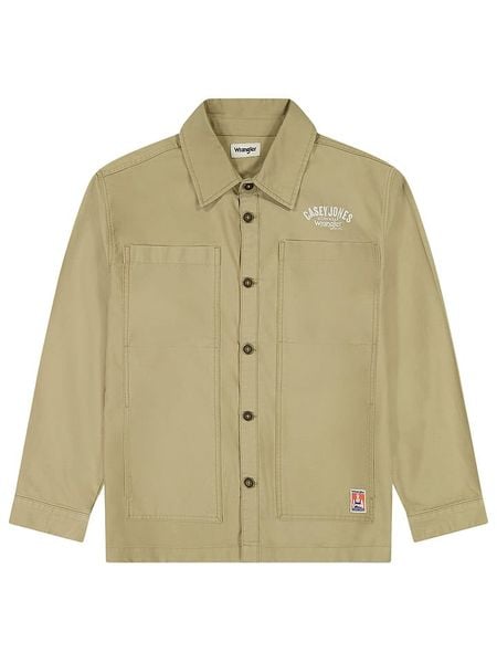 Wrangler Kurtka koszulowa w kolorze beżowym rozmiar: M. Brązowe kurtki Wrangler, m, bez wzorów, z bawełny, bez kaptura. Za 75.34 zł.