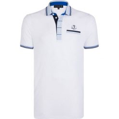 Koszulka polo "Trolley" w kolorze białym. Koszulki polo marki Sir Raymond Tailor. W wyprzedaży za 173.95 zł.