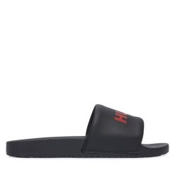 Klapki HUGO. Czarne klapki Hugo. Za 234.99 zł.