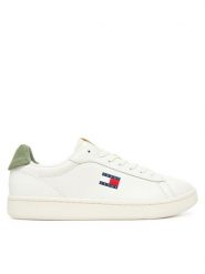 Tommy Jeans Sneakersy Archive '98 EM0EM01596 Biały. Białe buty sportowe casual Tommy Jeans, bez wzorów, z jeansu, bez zapięcia. Za 429.99 zł.