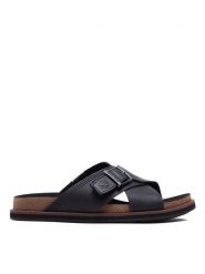Timberland Klapki Amalfi Vibes Cross Slide TB0A2B65015 Czarny. Czarne klapki Timberland, ze skóry. Za 299.99 zł.