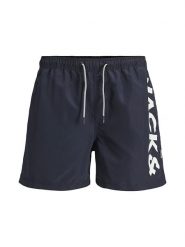 Jack & Jones Szorty kąpielowe w kolorze granatowym rozmiar: XL. Niebieskie kąpielówki Jack & Jones, xl, bez wzorów, z materiału. Za 53.04 zł.