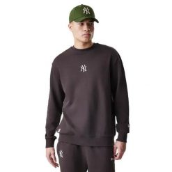Bluza New York Yankees MLB Midi LE Crew BB BRS. Brązowe bluzy bez kaptura New Era, m, bez wzorów, bez kaptura. Za 229.50 zł.