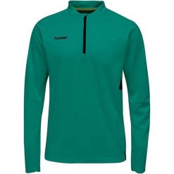 Męska bluza Hummel Tech Move Half Zip Green M. Zielone bluzy Hummel, m, bez wzorów, z materiału, z kapturem. Za 154.99 zł.