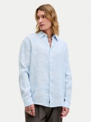 Jack & Jones Koszula Lawrence 12293563 Niebieski jasny Regular Fit. Niebieskie koszule Jack & Jones, m, bez wzorów, ze lnu, bez kołnierzyka, bez ramiączek. Za 249.99 zł.