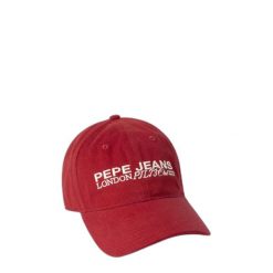 Czapka z daszkiem Pepe Jeans Steven Cap. Czerwone czapki z daszkiem Pepe Jeans, bez wzorów, z jeansu. W wyprzedaży za 102.70 zł.