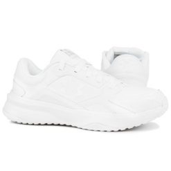 Buty męskie sportowe treningowe Under Armour UA Edge Leather. Białe buty sportowe casual Under Armour, bez wzorów, na fitness i siłownię. Za 239.99 zł.