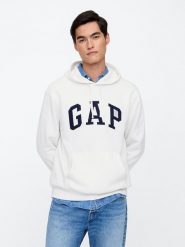 GAP Bluza w kolorze białym rozmiar: XL. Białe bluzy GAP, xl, bez wzorów, z kapturem. Za 100.28 zł.