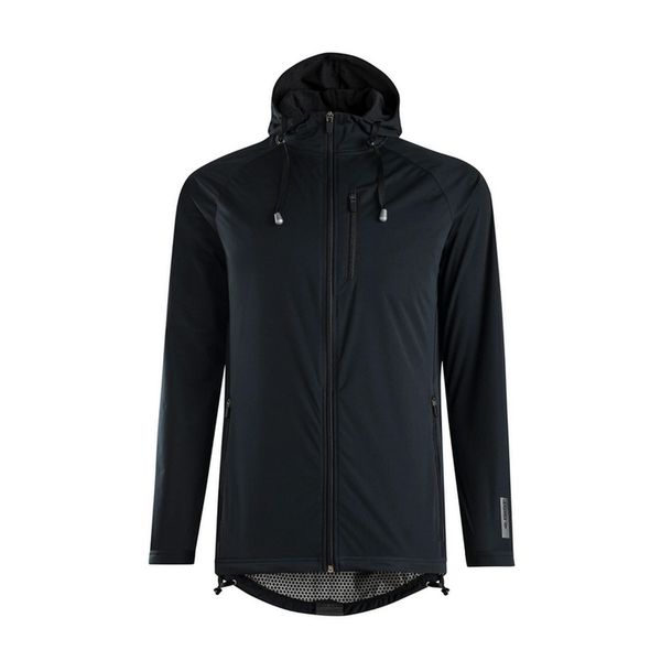Kurtka rowerowa z kapturem MICROM 15, czarna. Czarne kurtki GIST, m, bez wzorów, z kapturem. Za 449.00 zł.