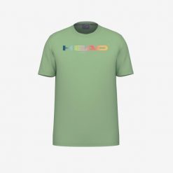 RAINBOW T-Shirt Junior. Zielone t-shirty sportowe Head, bez wzorów, bez ramiączek, tenisowe. Za 120.00 zł.