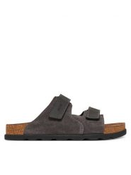 Rieker Klapki 21160-45 Szary. Szare klapki Rieker, ze skóry. Za 369.99 zł.