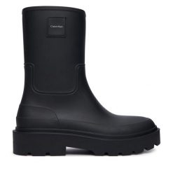 Kalosze Calvin Klein. Czarne śniegowce CALVIN KLEIN, bez zapięcia. Za 409.99 zł.