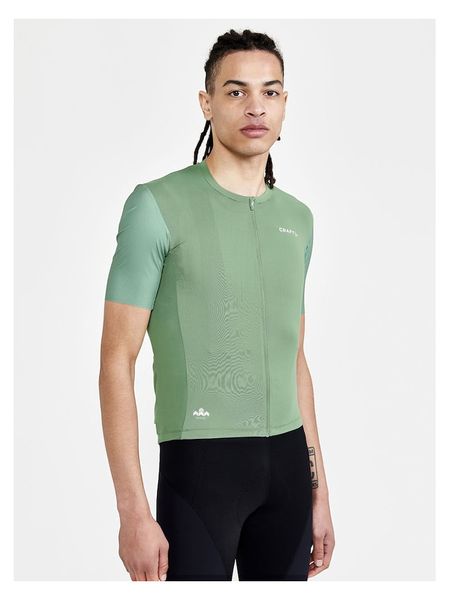 Craft Koszulka kolarska "ADV Aero" w kolorze zielonym rozmiar: L. Zielone t-shirty sportowe Craft, bez wzorów, z materiału, bez ramiączek, rowerowe. Za 122.67 zł.