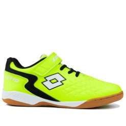 Buty młodzieżowe do piłki nożnej Lotto DASHER. Biała buty do biegania Lotto, bez wzorów, bez zapięcia, do piłki nożnej. Za 65.00 zł.