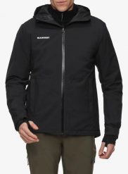 Kurtka ocieplana Mammut Linard HS Thermo Hooded Jacket. Czarne kurtki Mammut, l, bez wzorów, z gore-texu, bez kaptura. Za 769.99 zł.
