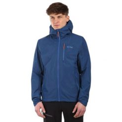 Kurtka wodoodporna Kilpi Sonna. Niebieskie kurtki przeciwdeszczowe Kilpi, bez wzorów, bez kaptura. Za 422.05 zł.