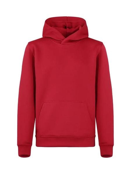 Clique Miami Hoody Junior – bluza z kapturem z bawełny i recyklingowanego. Czerwone bluzy z kapturem CLIQUE, bez wzorów, z bawełny, z kapturem. Za 153.72 zł.