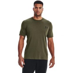 Koszulka Under Armour Sportstyle Left Chest. Czarne t-shirty sportowe Under Armour, bez wzorów, bez ramiączek, do biegania. Za 119.00 zł.
