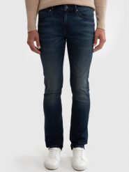Jeansy męskie dopasowane granatowe Terry 563. Niebieskie eleganckie spodnie BIG STAR, na co dzień, l, z jeansu, eleganckie. W wyprzedaży za 229.99 zł.