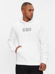 Calvin Klein Bluza Raised K10K112250 Biały Regular Fit. Białe bluzy CALVIN KLEIN, l, bez wzorów, z bawełny, bez kaptura. Za 569.99 zł.