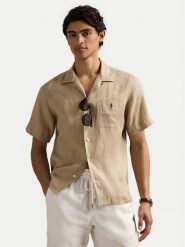 Polo Ralph Lauren Koszula 710966421003 Beżowy Classic Fit. Brązowe koszule Polo Ralph Lauren, m, bez wzorów, ze lnu, bez kołnierzyka, bez ramiączek. Za 759.99 zł.