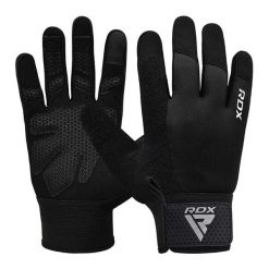 Rękawiczki RDX W1F Full Finger. Czarne rękawiczki RDX SPORTS, bez wzorów. Za 79.99 zł.