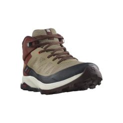 Buty trekkingowe męskie Salomon Outrise Mid Gtx. Buty trekkingowe Salomon, bez wzorów, bez zapięcia, trekkingowe. W wyprzedaży za 478.00 zł.