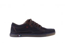 Półbuty Bayla-081 766 Juma Blue AX 23 081109, Granatowy, Skóra naturalna - 40. Niebieskie eleganckie półbuty Bayla, bez wzorów, z materiału, bez obcasa, bez zapięcia. W wyprzedaży za 247.49 zł.