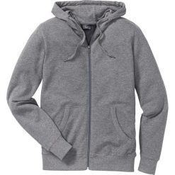Bluza rozpinana pique z kapturem Regular Fit bonprix szary melanż. Bluzy marki bonprix. Za 89.99 zł.