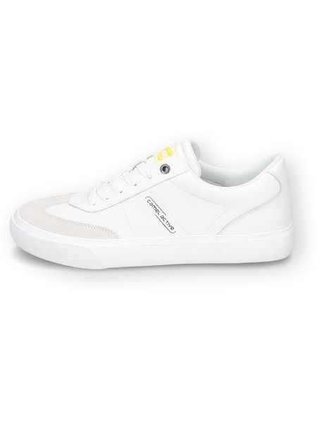 Camel Active Skórzane sneakersy "Bridge" w kolorze białym rozmiar: 41. Białe buty sportowe casual Camel Active, bez wzorów, bez zapięcia. Za 175.67 zł.