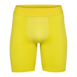 Szorty Hummel Performance. Żółte bielizna termoaktywna Hummel, l, bez wzorów, bez ramiączek, do piłki nożnej. Za 214.50 zł.