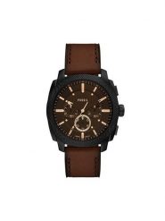 Fossil Zegarek Machine Chronograph FS6101 Brązowy. Brązowe zegarki Fossil. Za 669.99 zł.