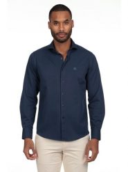 The Time of Bocha Koszula - Regular fit - w kolorze granatowym rozmiar: M. Niebieskie koszule The Time of Bocha, m, bez wzorów, bez kołnierzyka, bez ramiączek. Za 152.99 zł.