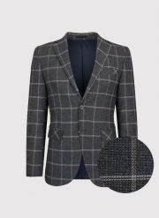 PAKO LORENTE – Szara marynarka męska w kratę. Szare garnitury Pako Lorente, na co dzień, m, bez wzorów, z elastanu. Za 299.99 zł.