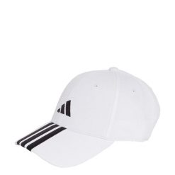Czapka 3-Stripes New Logo Baseball. Białe czapki zimowe Adidas, bez wzorów, z materiału. Za 89.95 zł.
