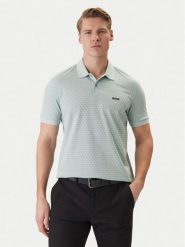 BOSS Polo PL_GOC Chip Pattern 50554591 Turkusowy Regular Fit. Niebieskie koszulki polo Boss, l, bez wzorów, z bawełny, bez kołnierzyka, bez ramiączek. Za 549.99 zł.