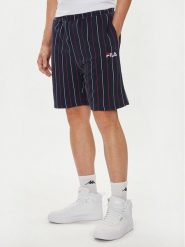 Fila Szorty sportowe FAM0648 Granatowy Regular Fit. Niebieskie krótkie spodenki sportowe Fila, m, bez wzorów, z bawełny. Za 209.99 zł.